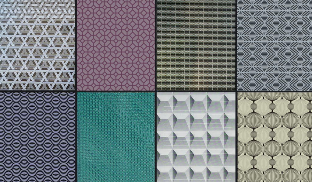 Geometry Series color palette showcasing a spectrum of color options.