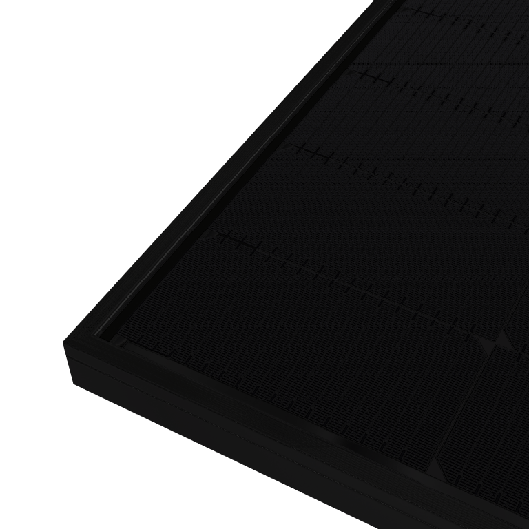 Illustration highlighting INVITAIC’s cell-invisible feature in BIPV modules.