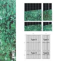 INVITAIC TIME 55w~200w BIPV module Green Leaf pattern