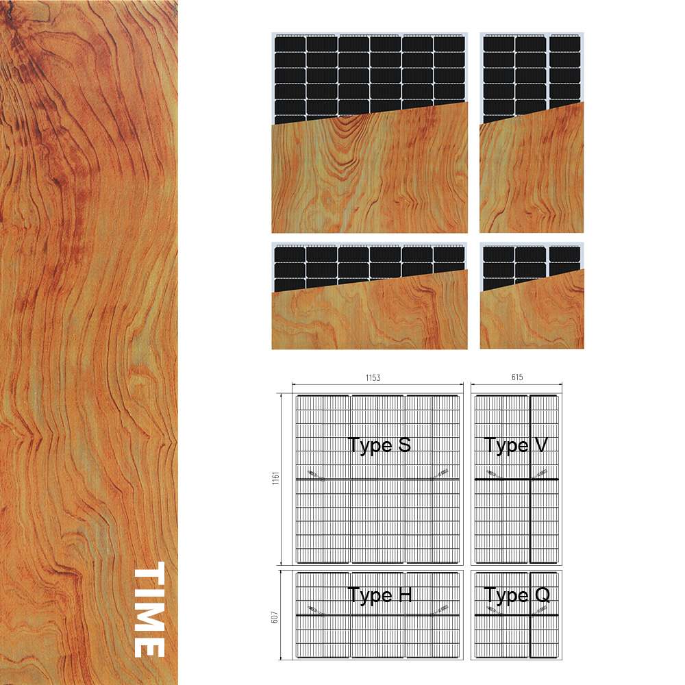 INVITAIC WOOD patten BIPV module