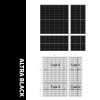 ultrablack frameless BIPV panel 65~265w