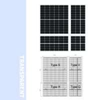 transparent BIPV module 65-265w