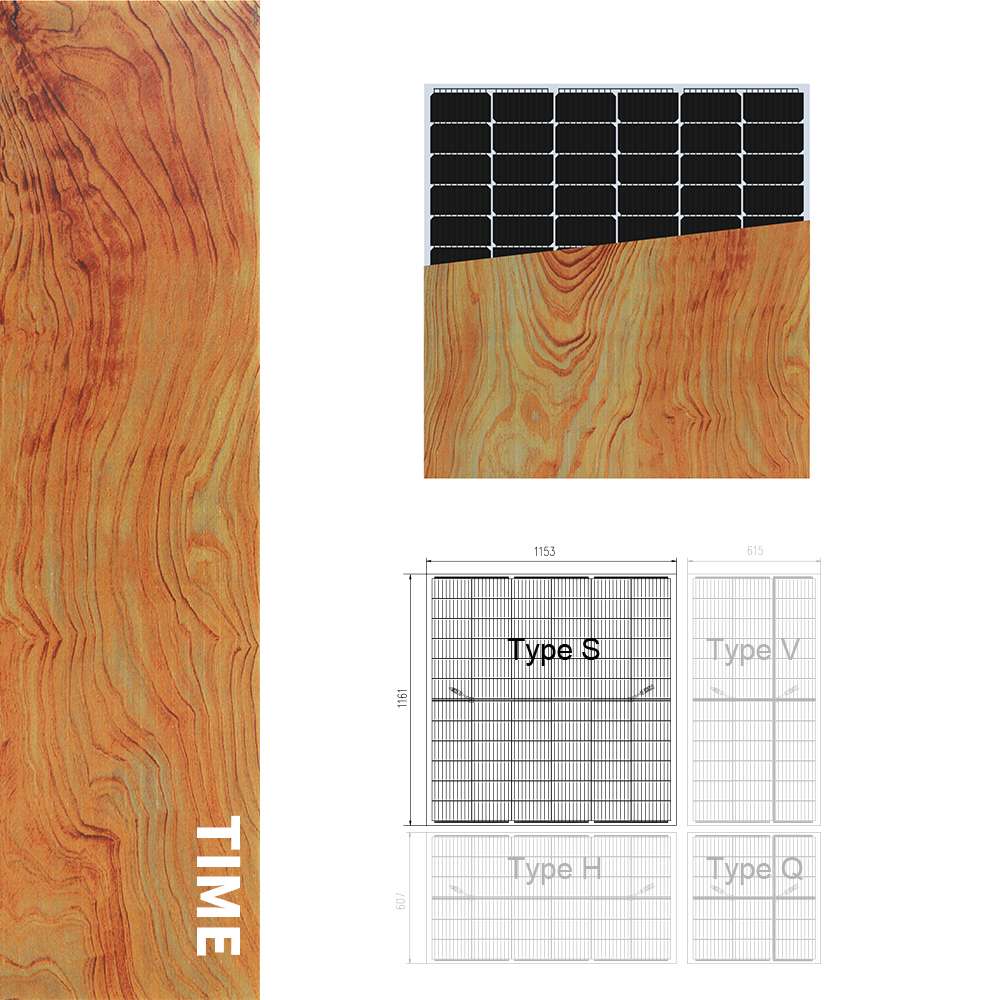INVITAIC WOOD patten 185W BIPV module