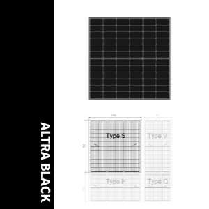 INVITAIC 265W Ultra-black BIPV Module S Type