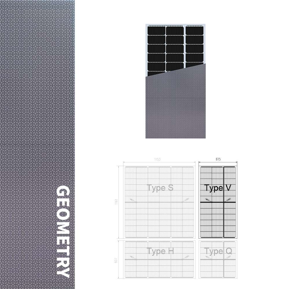 INVITAIC Geometry solar module 120w