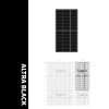 ultrablack frameless BIPV panel 130w
