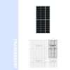 transparent BIPV solar module bifacial generation 130w
