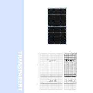 INVITAIC 130W Transparent BIPV Module V Type