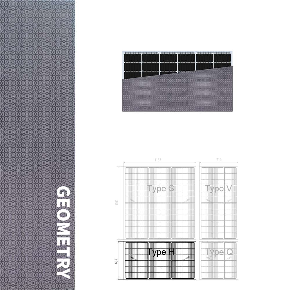 INVITAIC Geometry solar module 120w