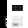 ultrablack frameless BIPV panel 130w