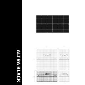 INVITAIC 130W Ultra-black BIPV Module H Type
