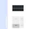 transparent BIPV solar module bifacial generation 130w