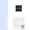 transparent BIPV solar module bifacial generation 65w