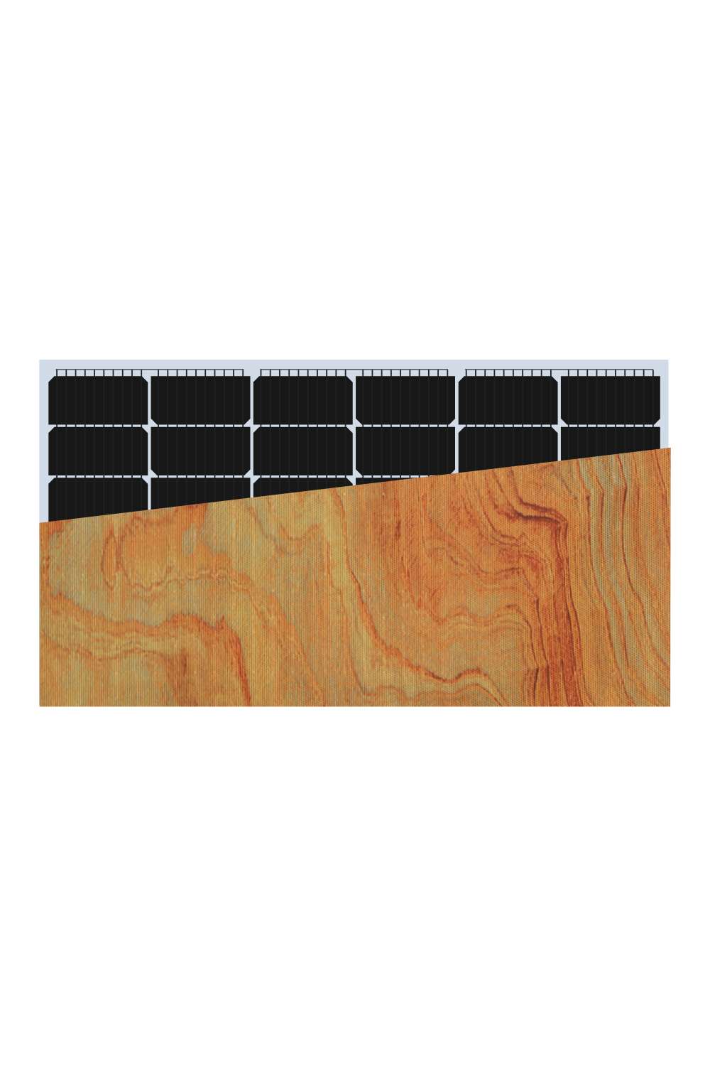 INVITAIC WOOD 100W patten BIPV module