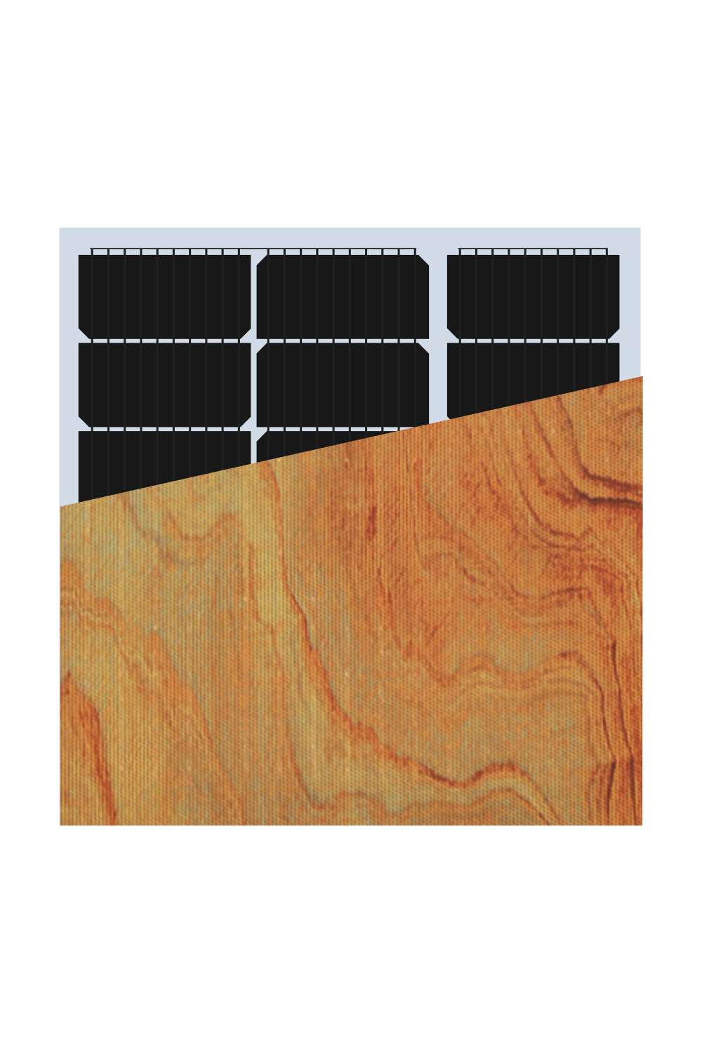 INVITAIC WOOD 50W patten BIPV module