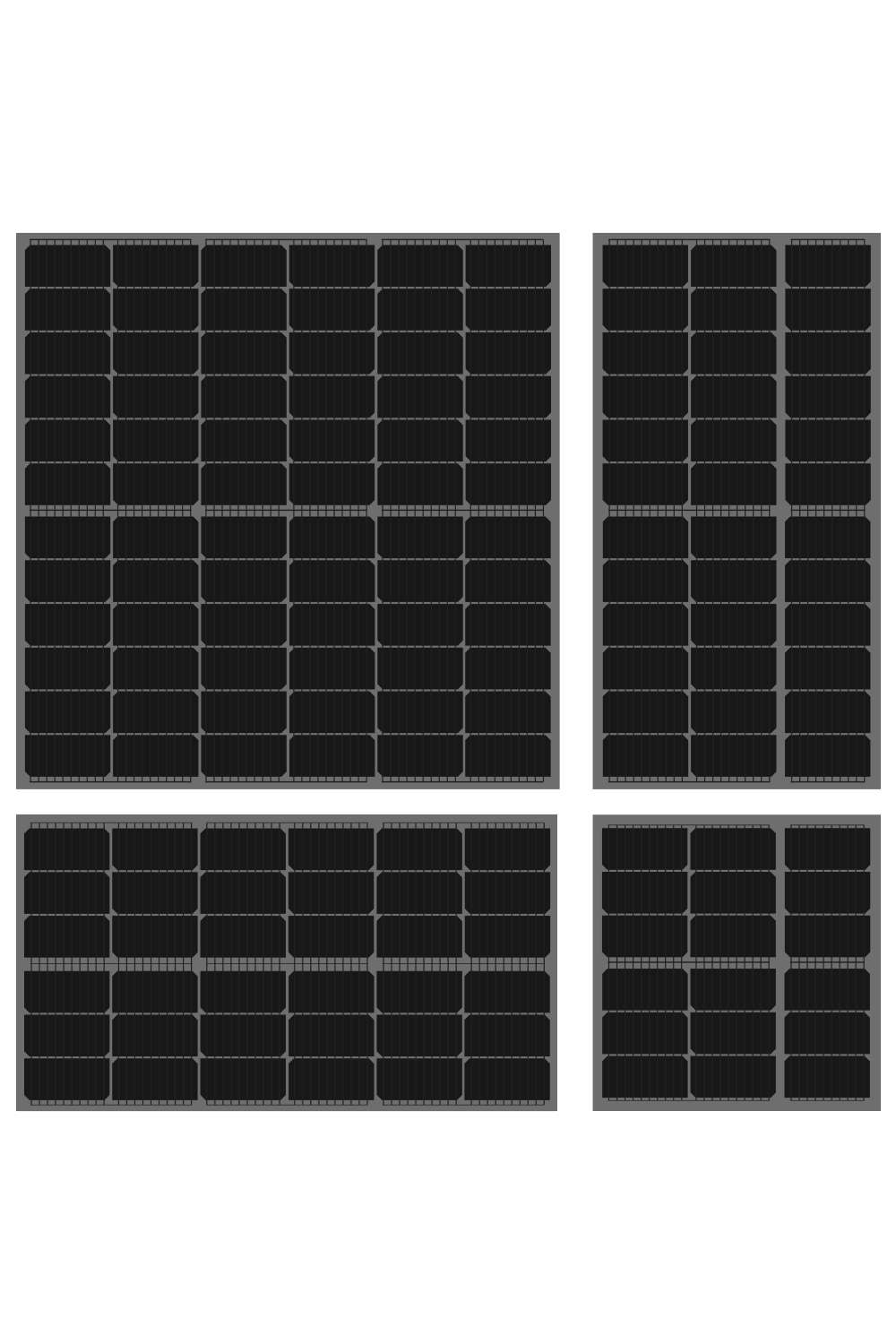 ultrablack frameless BIPV panel 65~265w