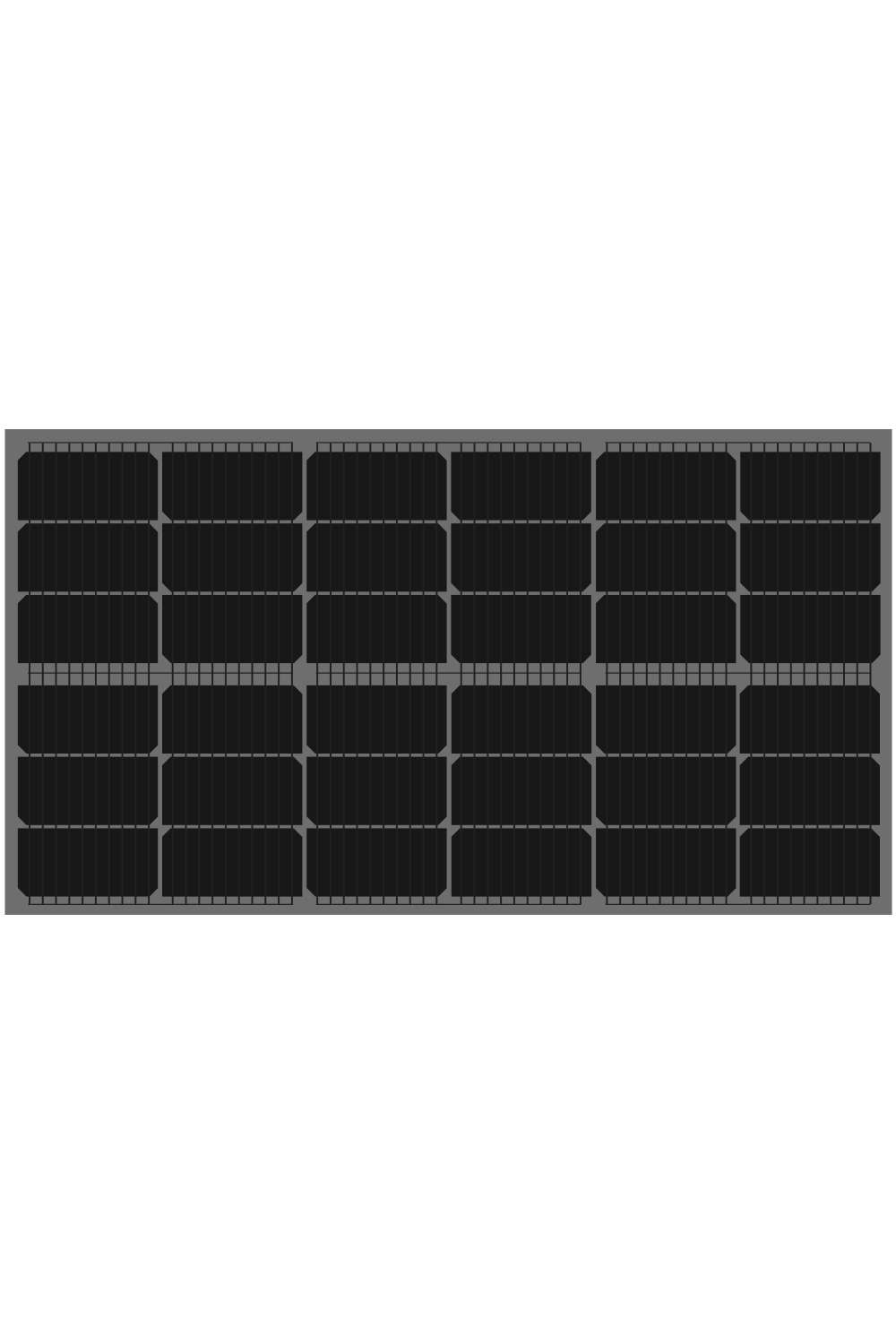 ultrablack frameless BIPV panel 130W