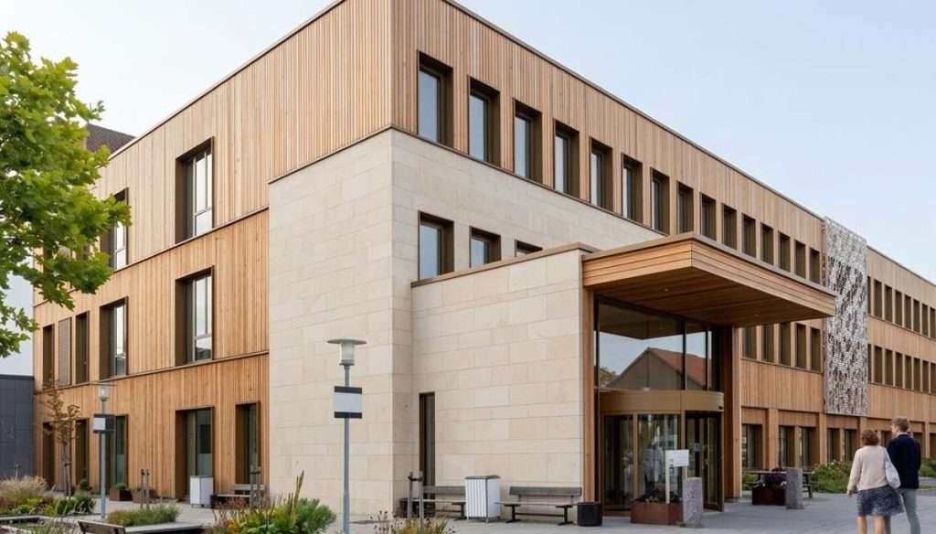 BIPV solar facade improving energy efficiency in buildings